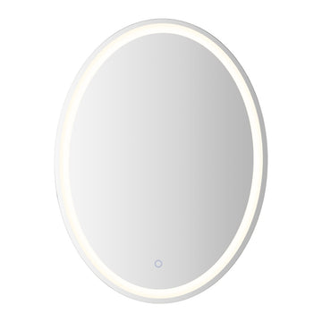Dane 27 Round Frameless Anti-Fog Aluminum Front/Back-lit Tri-color LED Bathroom Vanity Mirror with Smart Touch Control